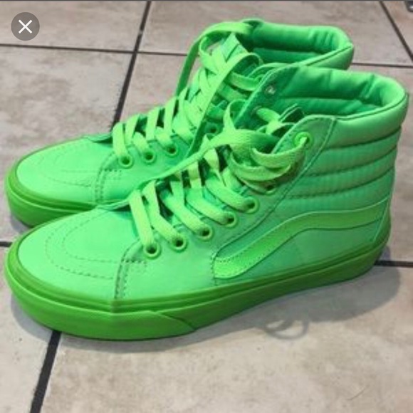 green high top vans